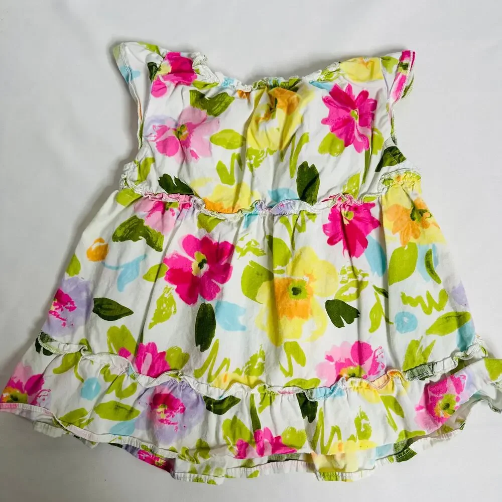 Gymboree Floral Ruffle Tiered Sleeveless Sundress Sz 2T